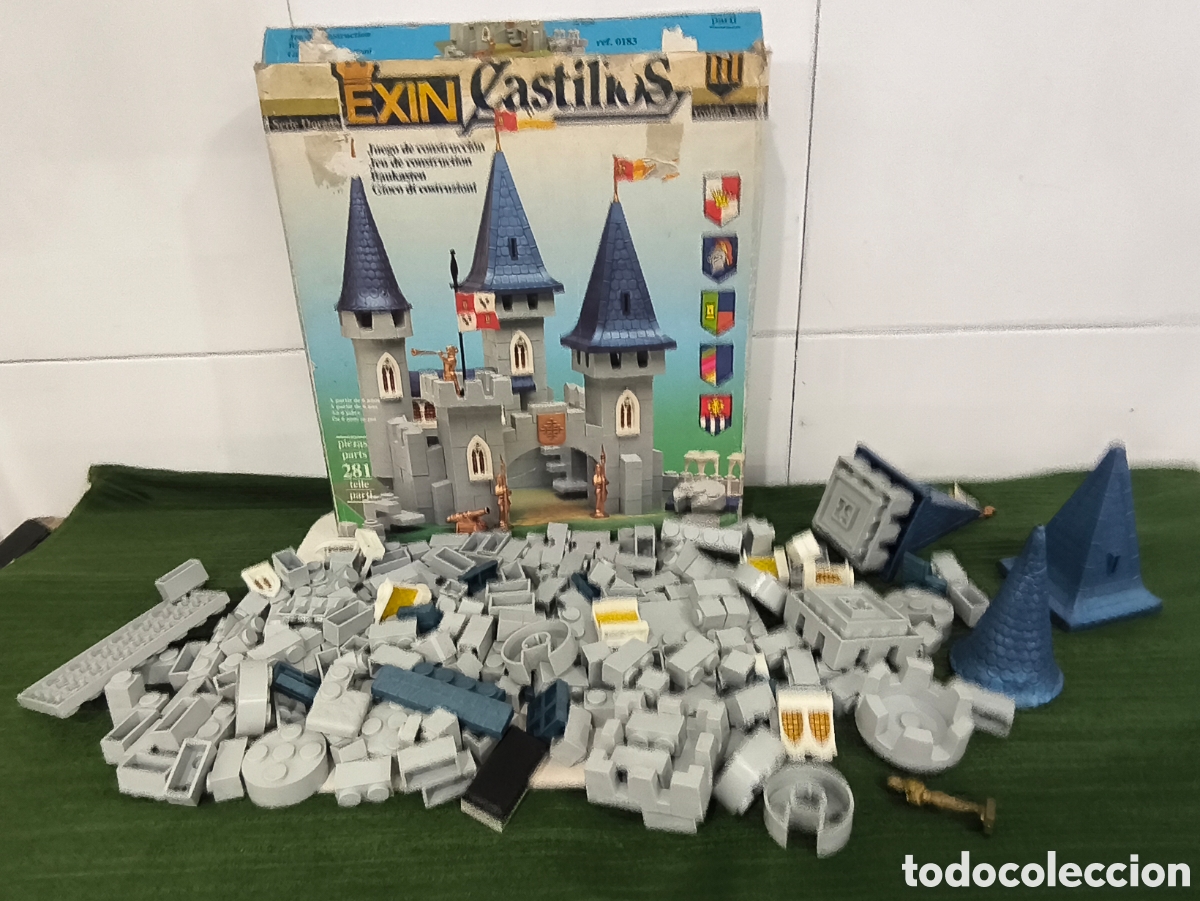 Brinquedos antigos Exin: Exin castillos III , tiene 213 piezas de 281