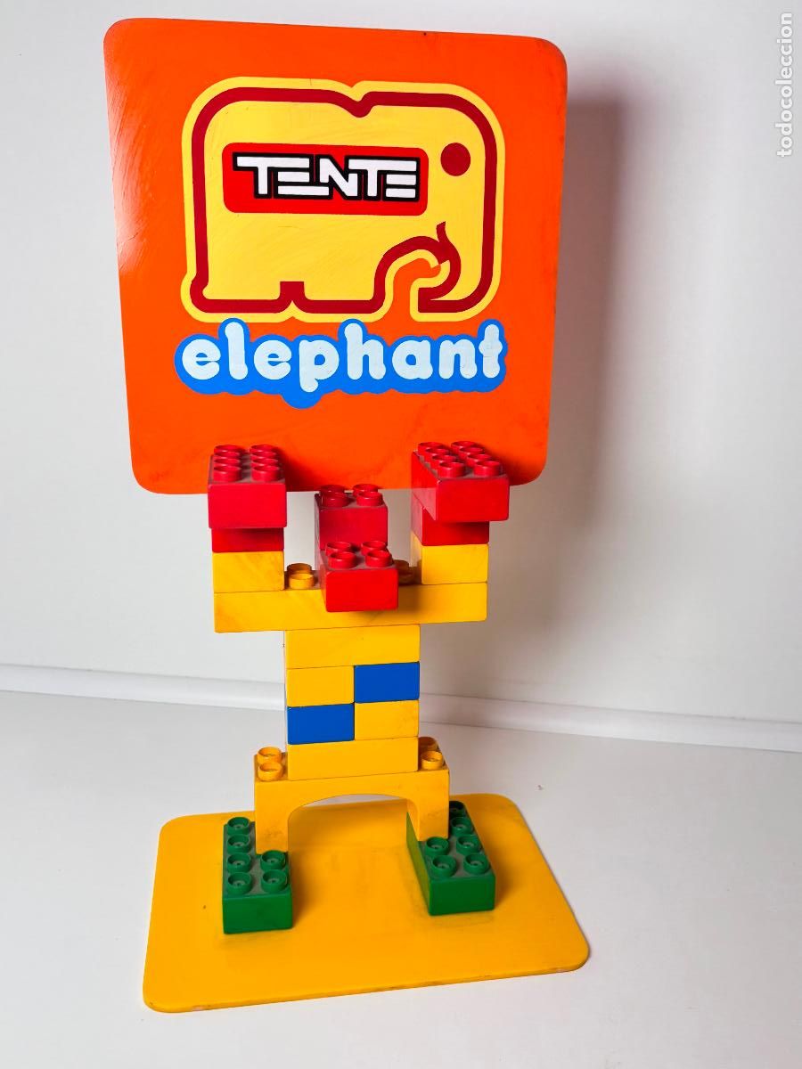 Juguetes antiguos Exin: TENTE elephant expositor pegado