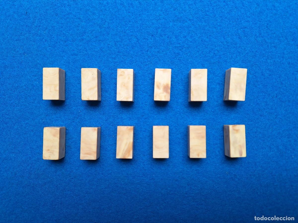 Juguetes antiguos Exin: Lote Oferta 12 Bloques Lisos 2x1. ELB, piezas cl&aacute;sicas de Exin Castillos.
