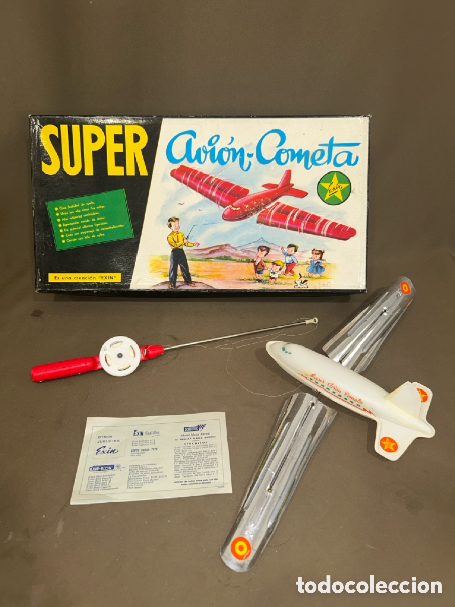Brinquedos antigos Exin: SUPER AVI&Oacute;N COMETA EXIN EN SU CAJA ORIGINAL *VER FOTOS*