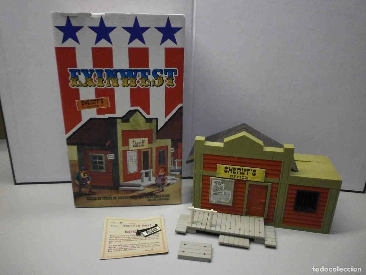 Juguetes antiguos Exin: exinwest exin west sheriff,s office en su caja todo original