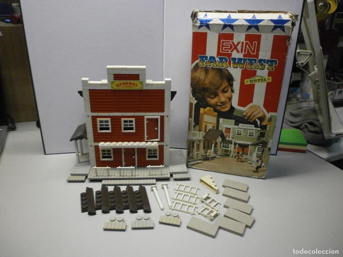 Juguetes antiguos Exin: exinwest exin west hotel en su caja todo original