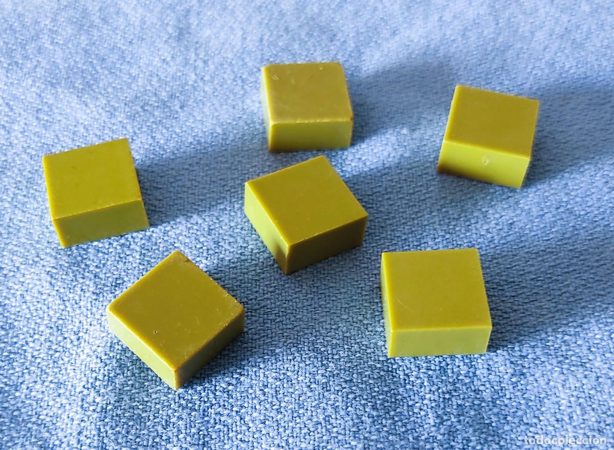 Altes Spielzeug Exin: LOTE DE 6 PIEZAS REMATES LISAS VERDES DE EXIN WEST EXINWEST ORIGINALES