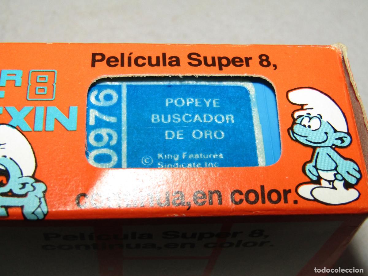 Juguetes antiguos Exin: Antigua Pel&iacute;cula Casette de CINEXIN el Naranja de EXIN con POPEYE BUSCADOR DE ORO