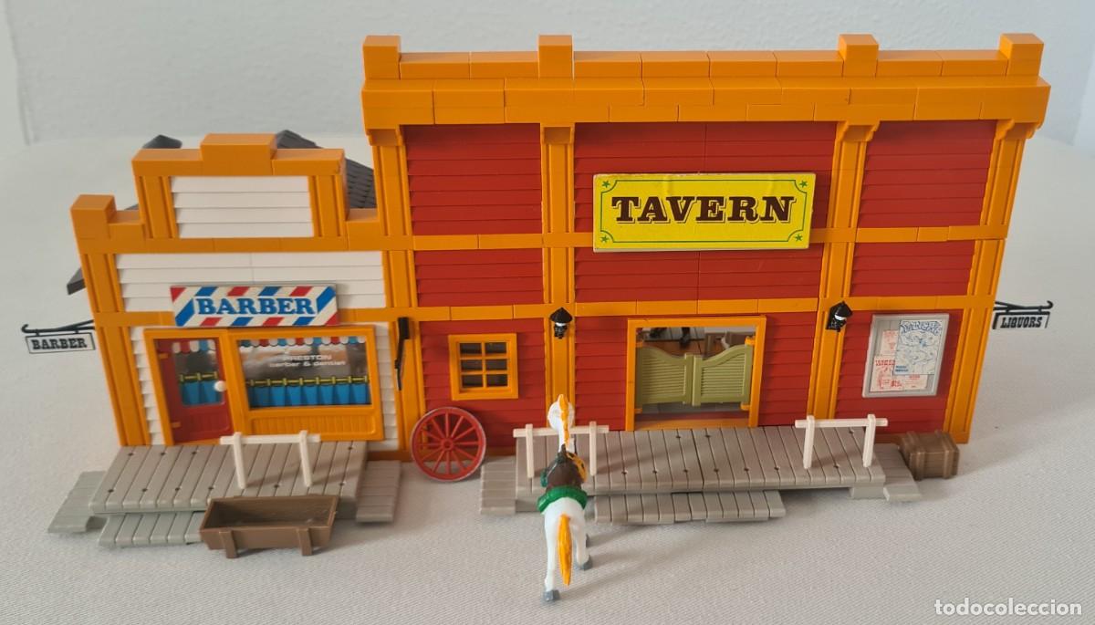 Exin Old Toys: EXIN WEST TABERNA - BARBER&Iacute;A + PERSONAJES + INSTRUCCIONES ORIGINALES