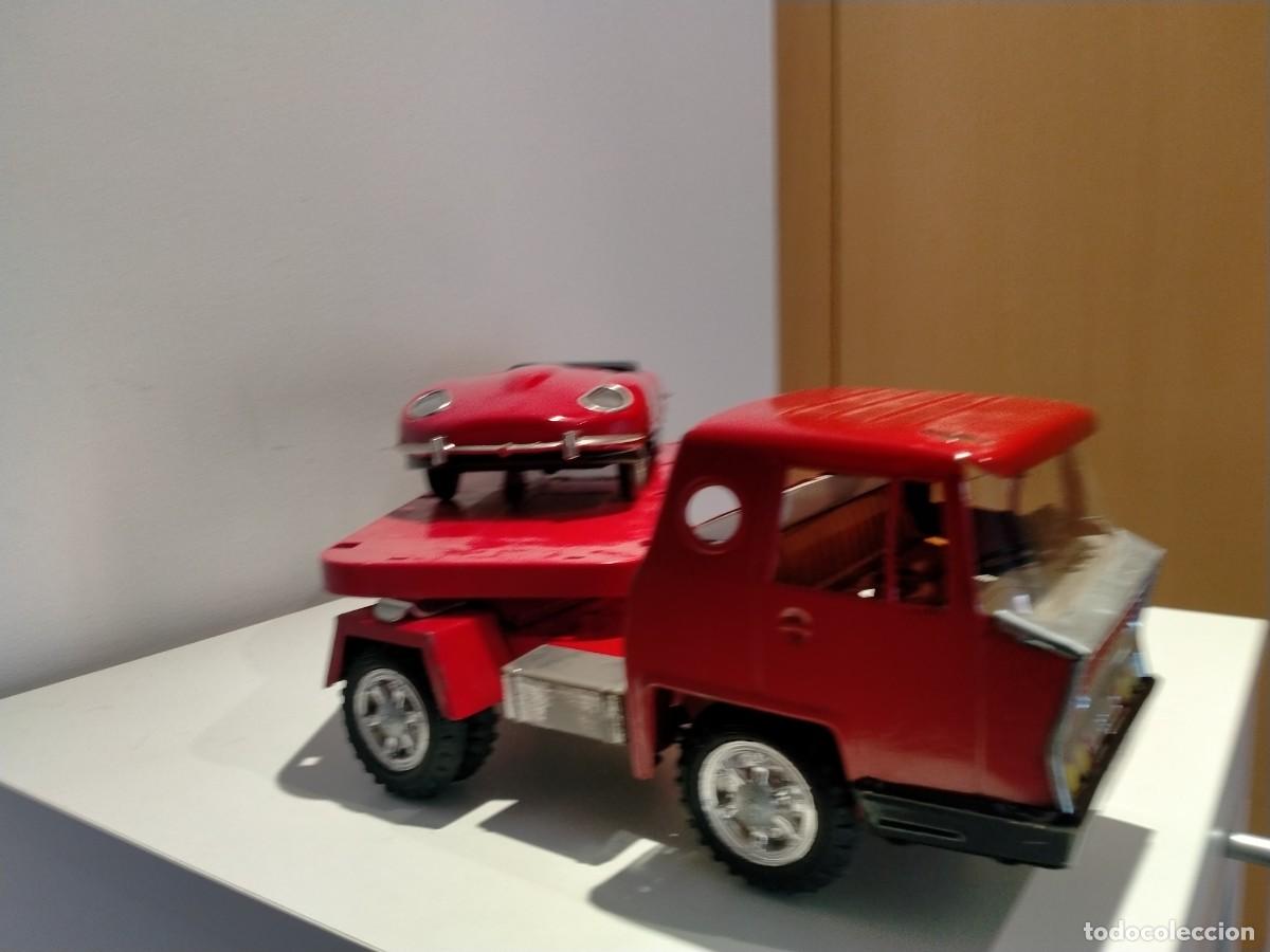 Juguetes antiguos Goz&aacute;n: Cami&oacute;n Gozan plataforma con coche - Foto 4