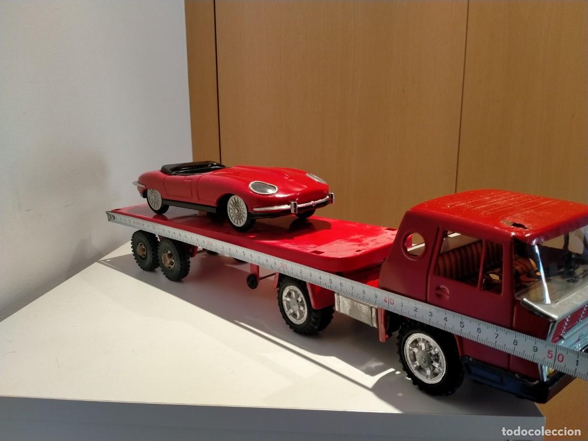 Juguetes antiguos Goz&aacute;n: Cami&oacute;n Gozan plataforma con coche - Foto 5