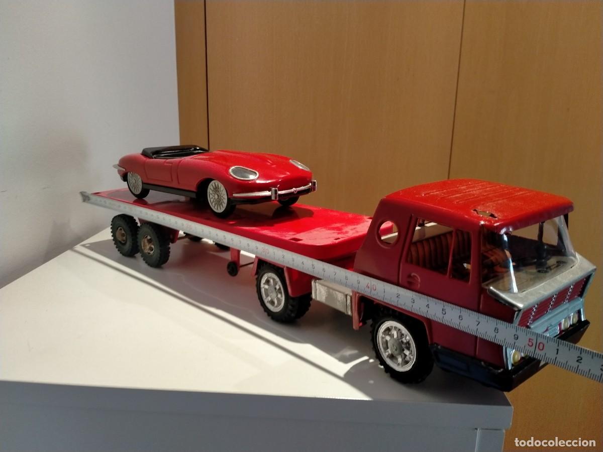 Juguetes antiguos Goz&aacute;n: Cami&oacute;n Gozan plataforma con coche - Foto 6