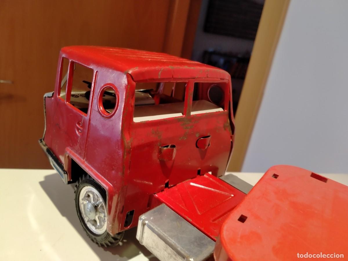 Juguetes antiguos Goz&aacute;n: Cami&oacute;n Gozan plataforma con coche - Foto 12