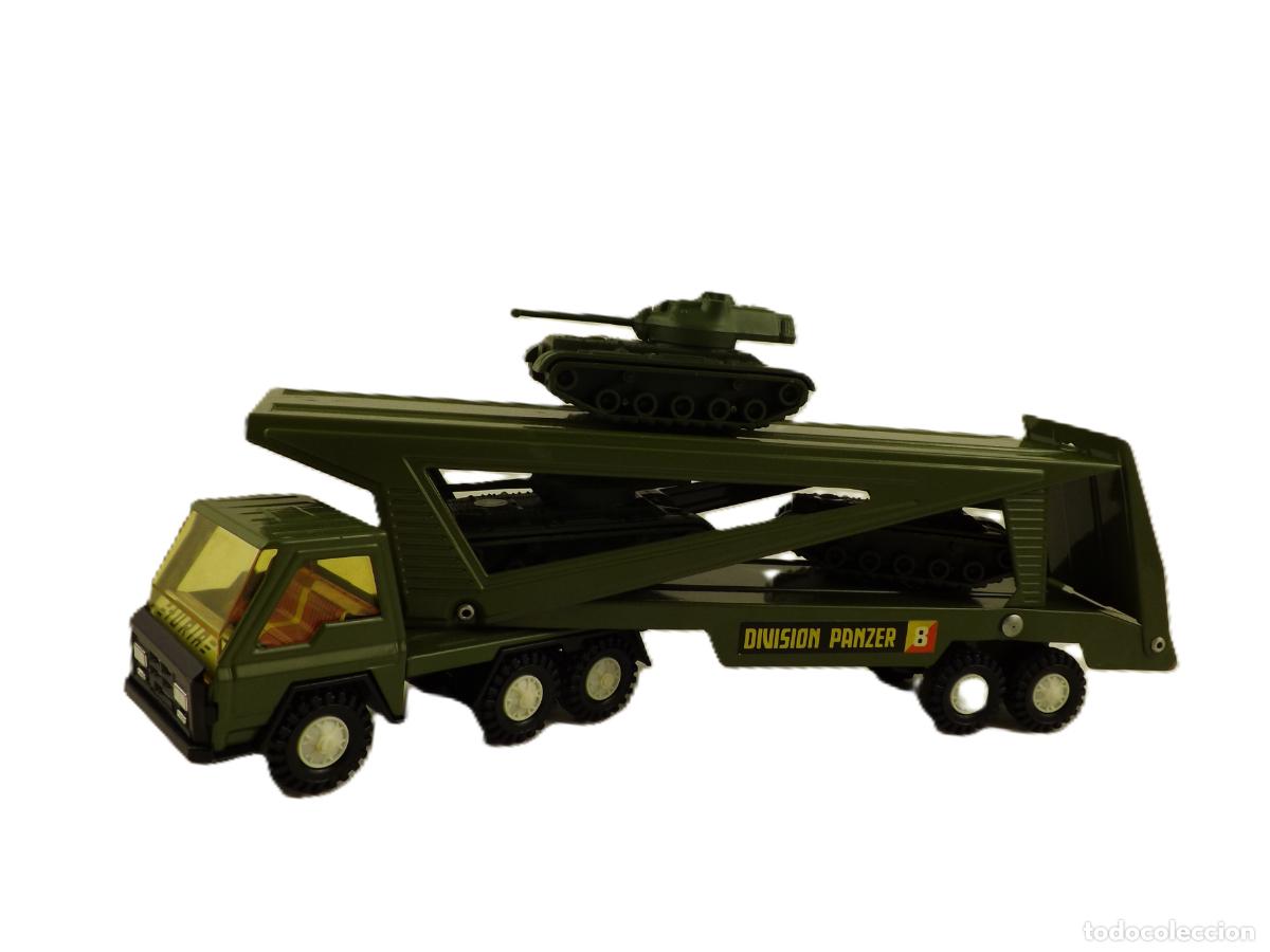 Juguetes antiguos Goz&aacute;n: Goz&aacute;n transporte militar divisi&oacute;n Panzer 8 ref. 176