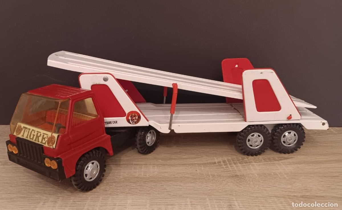 Juguetes antiguos Goz&aacute;n: PRECIOSO CAMION TRAILER TIGRE CAR DE GOZAN A&Ntilde;OS 60/70 EXCELENTE ESTADO