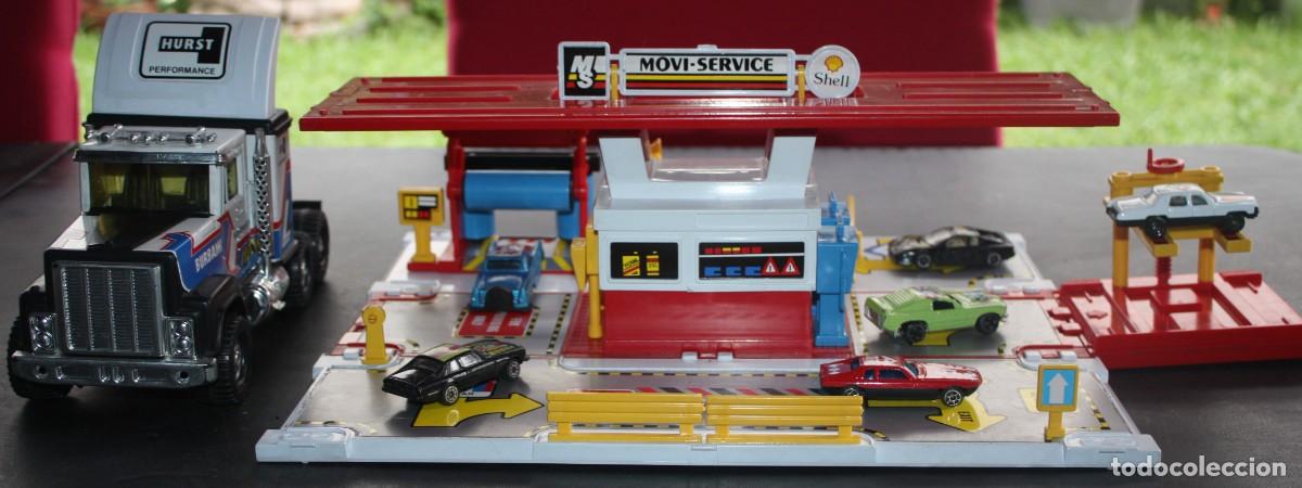 Juguetes antiguos Goz&aacute;n: Goz&aacute;n cami&oacute;n garaje taller estaci&oacute;n de servicio Shell