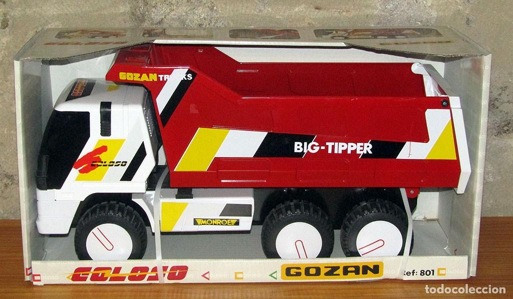 Juguetes antiguos Goz&aacute;n: GOZAN TRUCKS: CAMION COLOSO BIG TIPPER VOLQUETE - NUEVO Y EN SU CAJA ORIGINAL - REF. 801