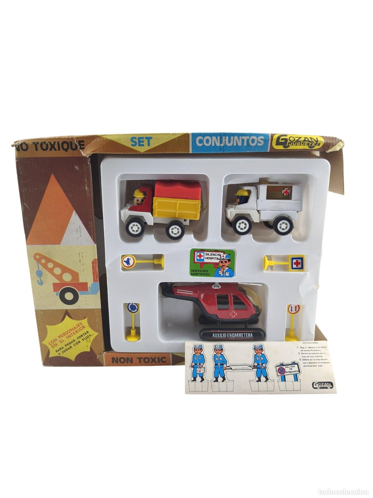 Juguetes antiguos Goz&aacute;n: Set / Conjunto de Veh&iacute;culos y Servicios Sanitarios Vintage - Juguetes Gozan
