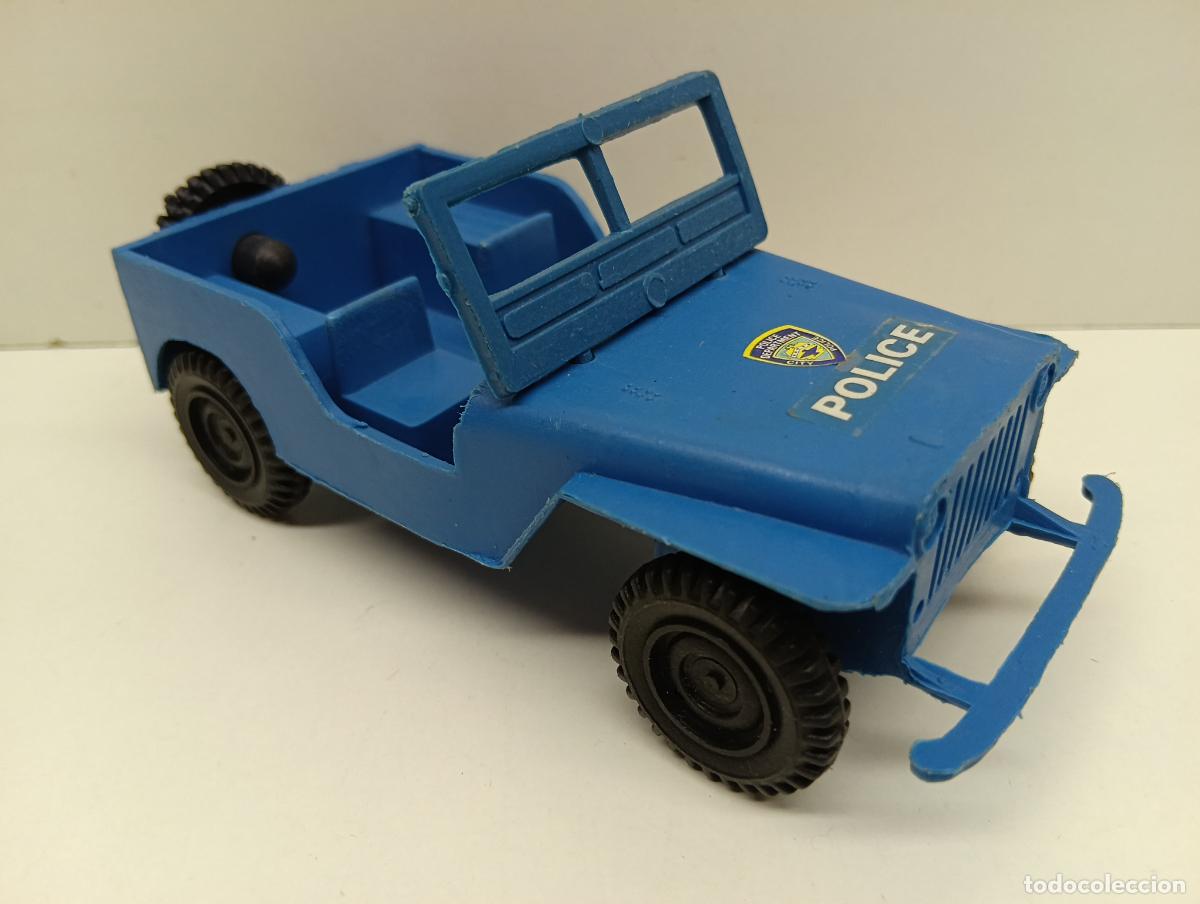 Juguetes antiguos Goz&aacute;n: Jeep Polic&iacute;a De Gozan - Made In Spain - A&ntilde;os 70/80
