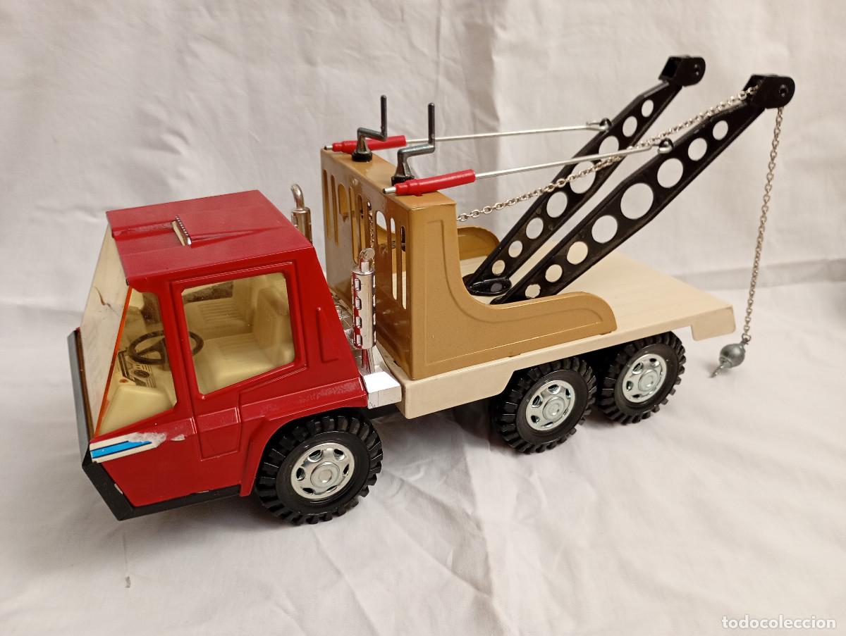 Juguetes antiguos Goz&aacute;n: Camion gr&uacute;a Tigre 2000 de Gozan a&ntilde;os 70