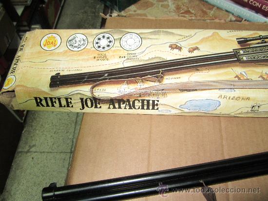 Juguetes antiguos Joal: rifle joe apache de joal en caja - Foto 3