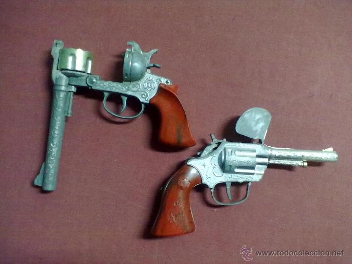 Juguetes antiguos Joal: DOS REVOLVERES PISTOLAS JOAL PARA PIEZAS. - Foto 4
