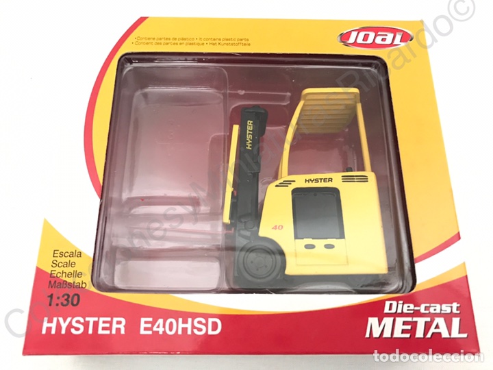 Giocattoli antichi Joal: Carretilla Elevadora Hyster E40HSD - 40025 / 40025JO - (Escala 1:30) Distrib. Joal