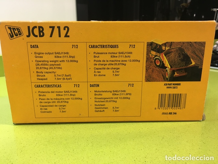 Juguetes antiguos Joal: Dumper JCB 712 Joal, gr&uacute;a - Foto 3