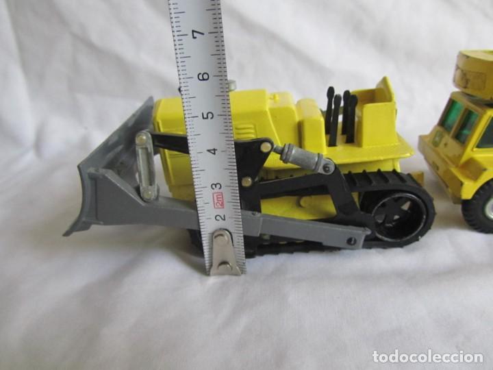 Juguetes antiguos Joal: Bulldozer + Grua de Joal - Foto 4