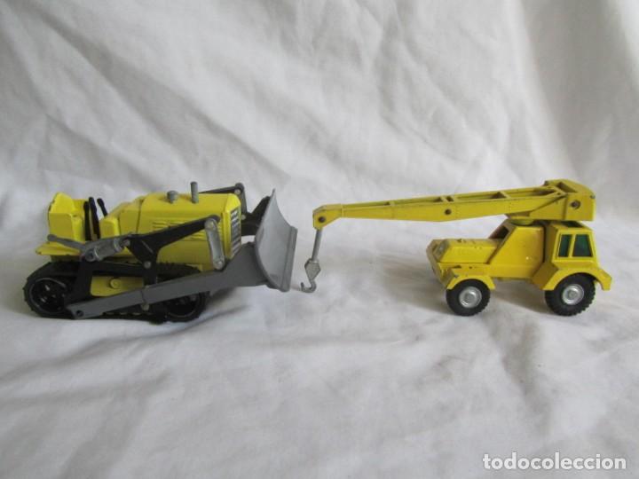 Juguetes antiguos Joal: Bulldozer + Grua de Joal - Foto 7