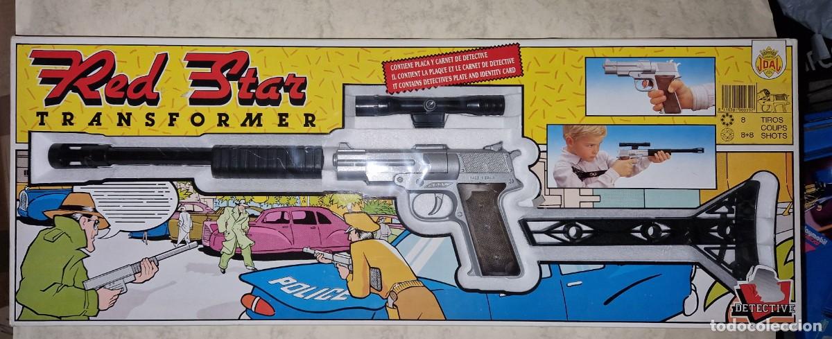 Juguetes antiguos Joal: ESCOPETA PISTOLA RED STAR TRANSFORMER DE JUGUETES JOAL EN SU CAJA ORIGINAL