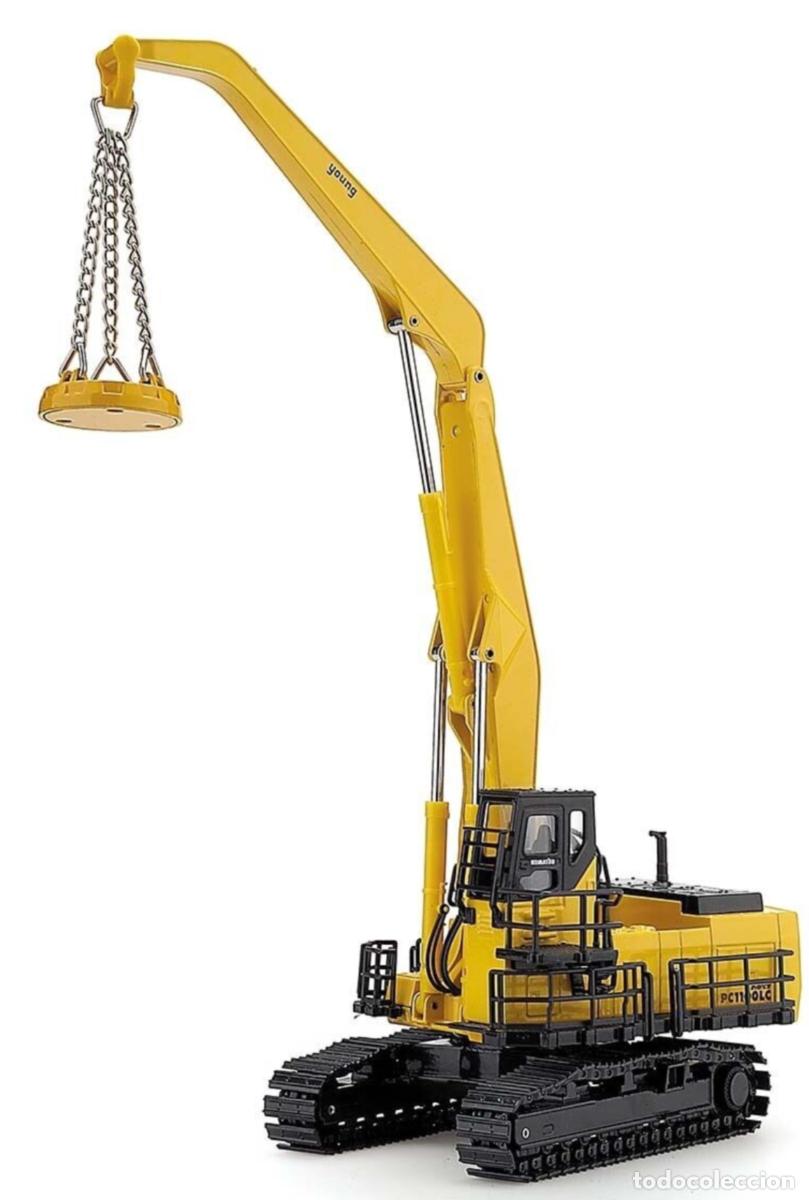 Brinquedos antigos Joal: Manipulador de material Komatsu PC1100LC-6 con Iman (Escala 1/50) Joal 244 - PC1100LC / PC1100