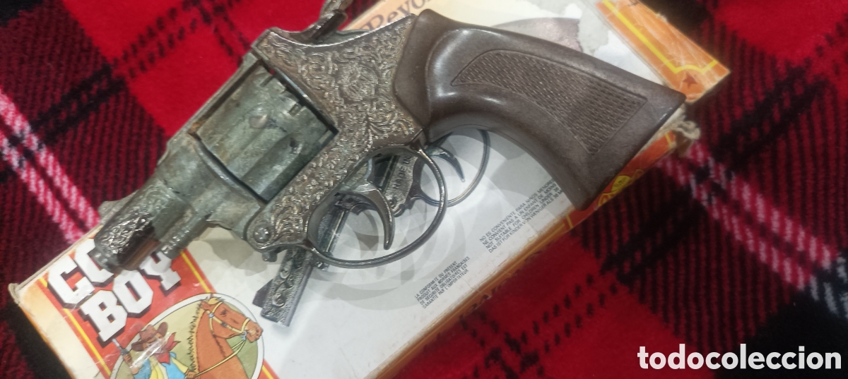 Juguetes antiguos Joal: Revolver juguete cowboy joal