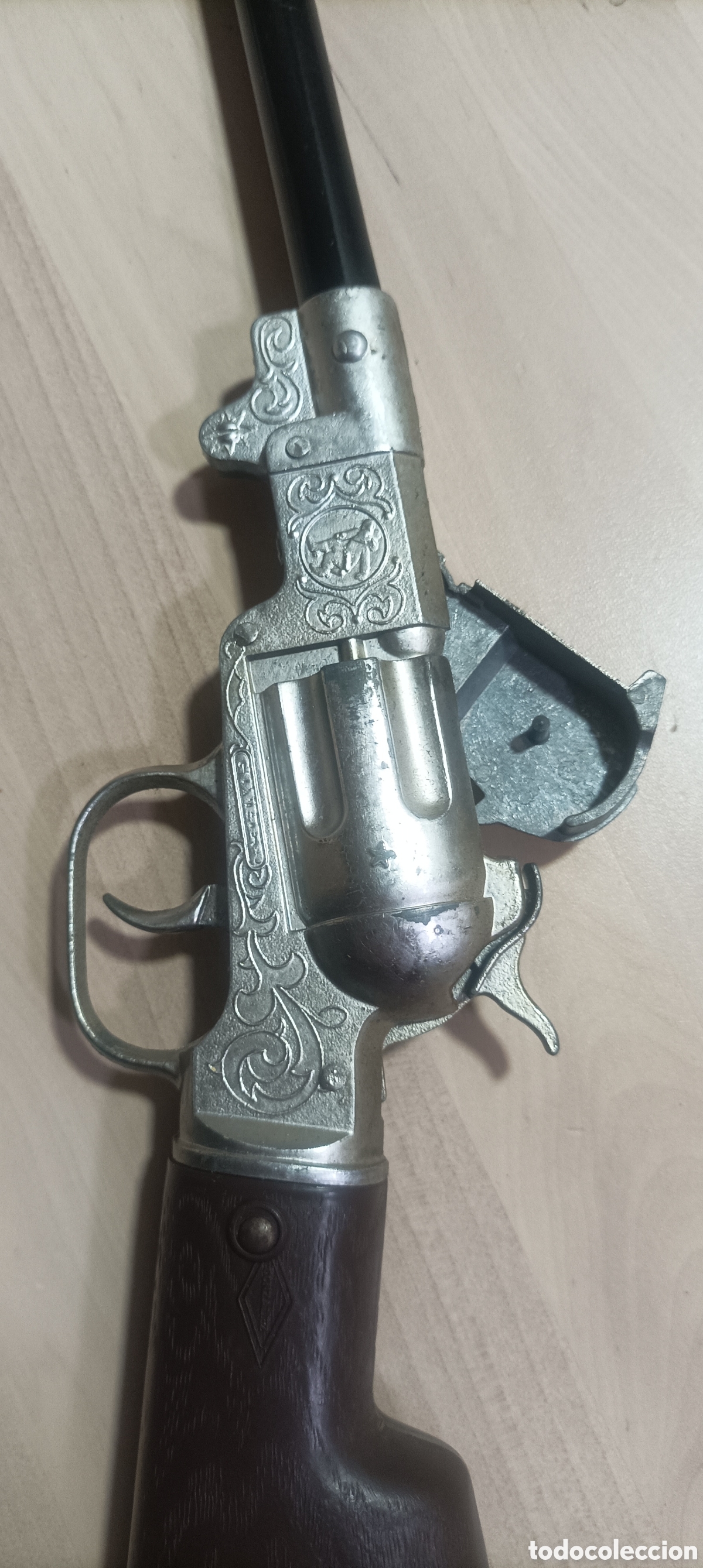 Juguetes antiguos Joal: Replica de rifle de juguete - Foto 5