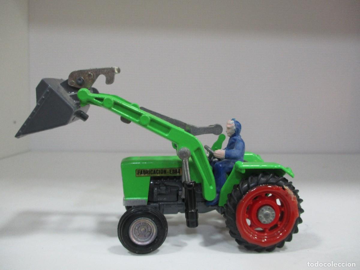 Jouets anciens Joal: VEHICULO INDUSTRIAL JOAL - TRACTOR EBRO 470 MASEY FERGUSON CON PALA CARGADORA - PERFECTO ESTADO