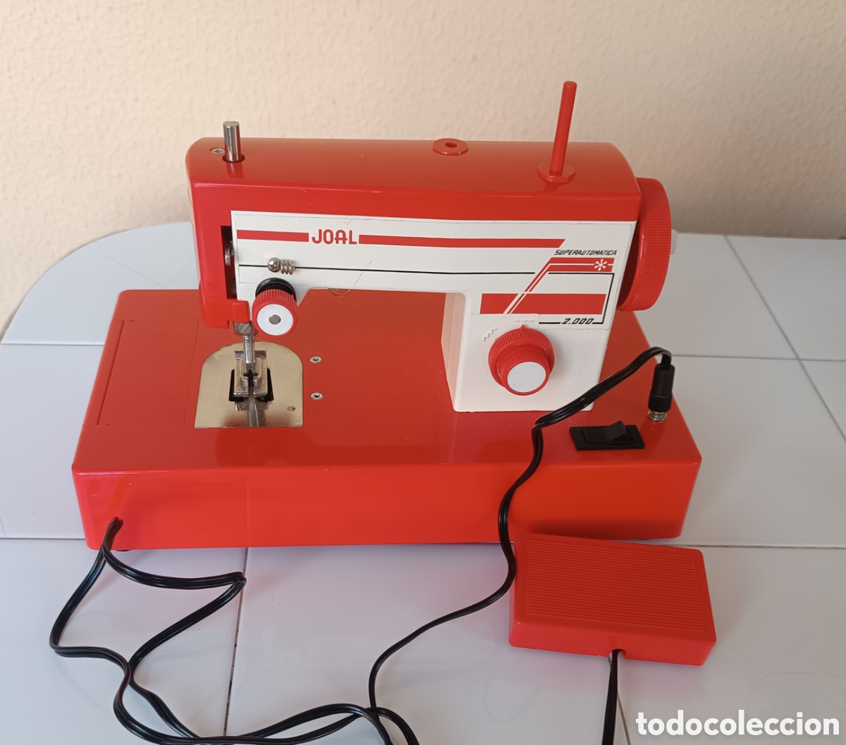 Juguetes antiguos Joal: M&aacute;quina COSER Juguete JOAL Super autom&aacute;tica 2000 FUNCIONANDO.