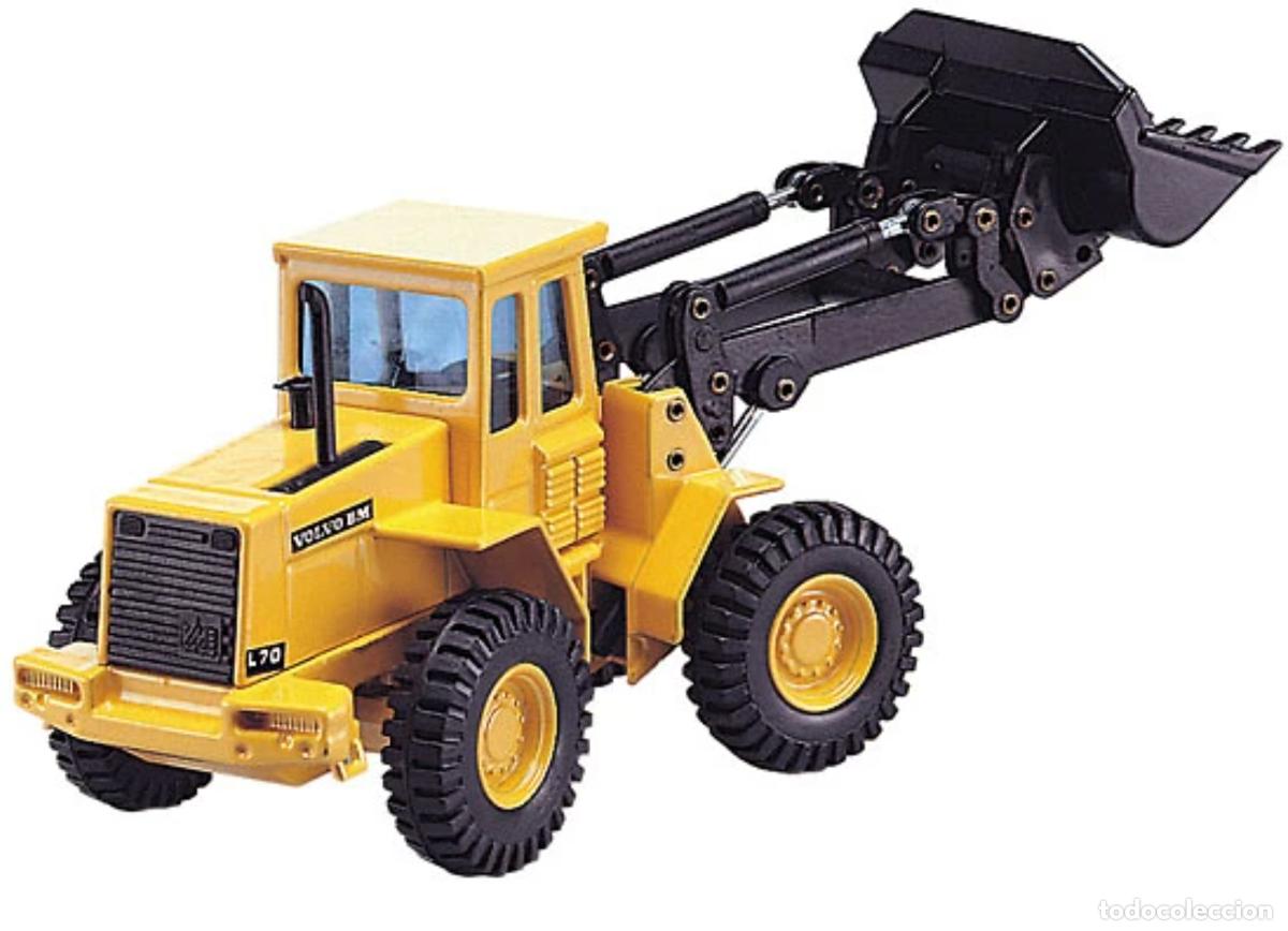 Juguetes antiguos Joal: Pala cargadora Volvo BM L 70 de ruedas (Escala 1:50) Joal 234. DIE CAST - METAL (Nueva)