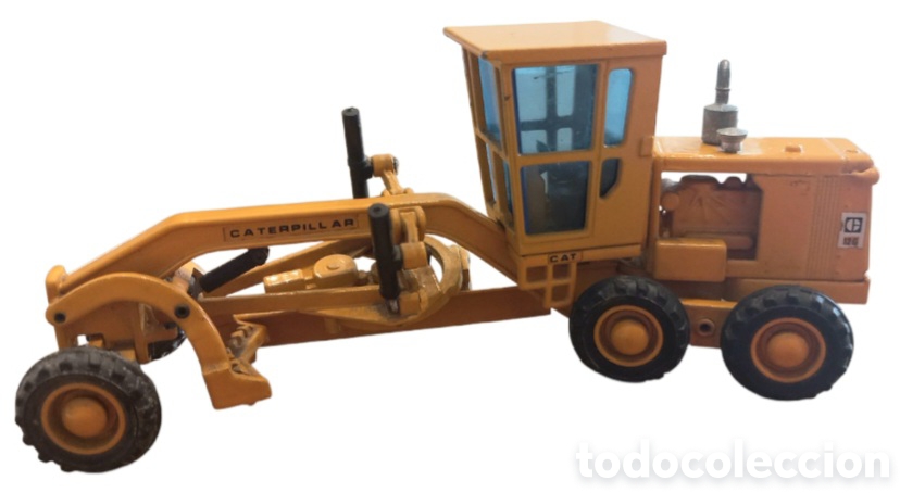 Juguetes antiguos Joal: JOAL MOTONIVELADORA 12G DE CATERPILLAR DE JOAL N&ordm; 217 DE METAL.