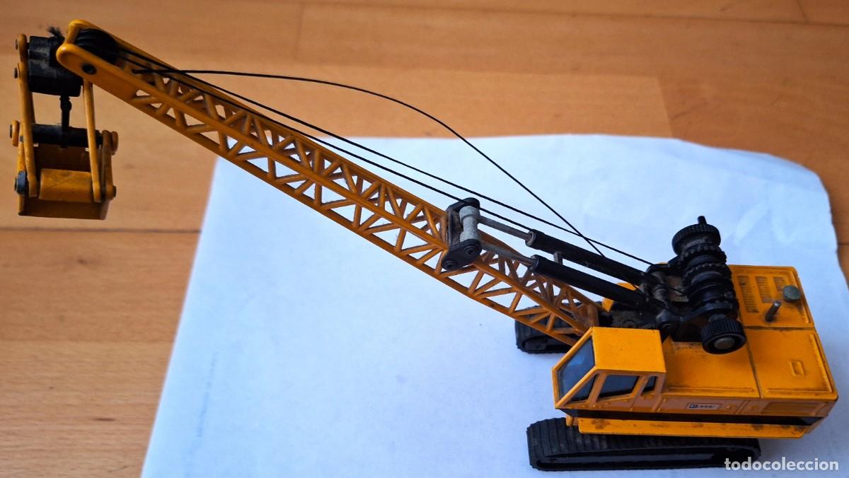 Juguetes antiguos Joal: JOAL - GRUA CON PALA RECOGEDORA - MARCA CATERPILLAR - ESCALA 1 :50 - A&Ntilde;OS 80 -