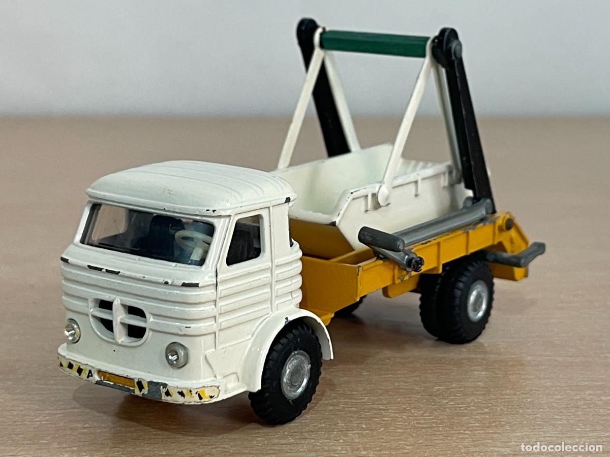 Altes Spielzeug Joal: 36- Joal Cami&oacute;n PEGASO Comet Portacontenedores blanco N&ordm; 211 Made in Spain 1:50 die-cast metal truck