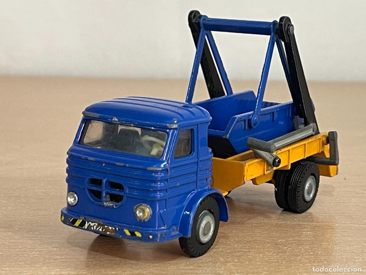 Altes Spielzeug Joal: 37- Joal Cami&oacute;n PEGASO Comet Portacontenedores azul N&ordm; 211 Made in Spain 1:50 die-cast metal truck