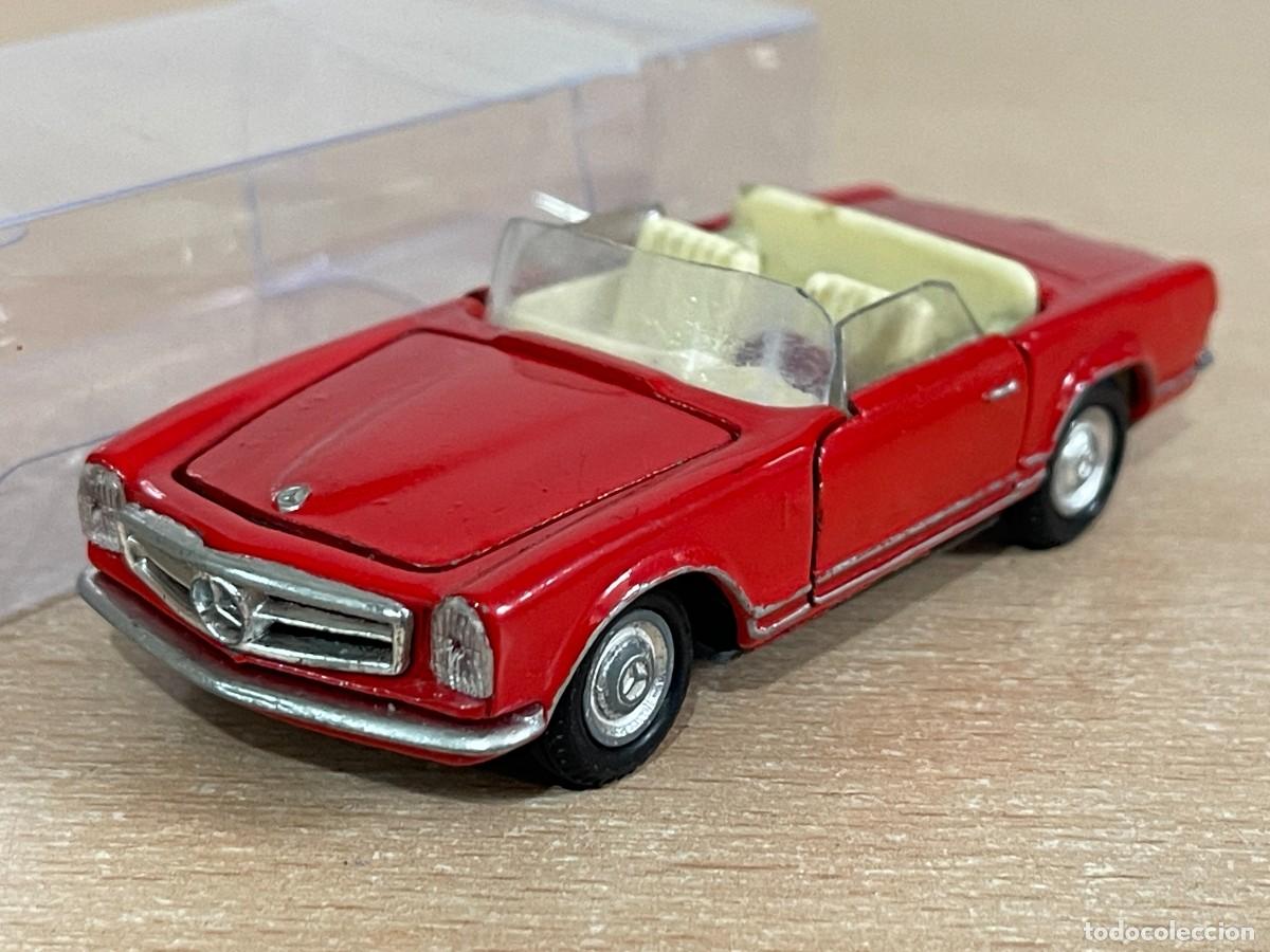 Juguetes antiguos Joal: 84- Miniaturas Joal antiguo coche MERCEDES-BENZ 230 SL rojo 1:43 Made in Spain die-cast a&ntilde;os 70