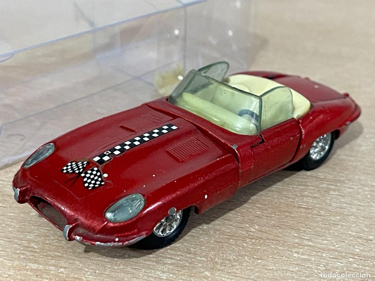Juguetes antiguos Joal: 98- Miniaturas Joal antiguo coche JAGUAR rojo descapotable 1:43 die-cast metal Made in Spain a&ntilde;os 70