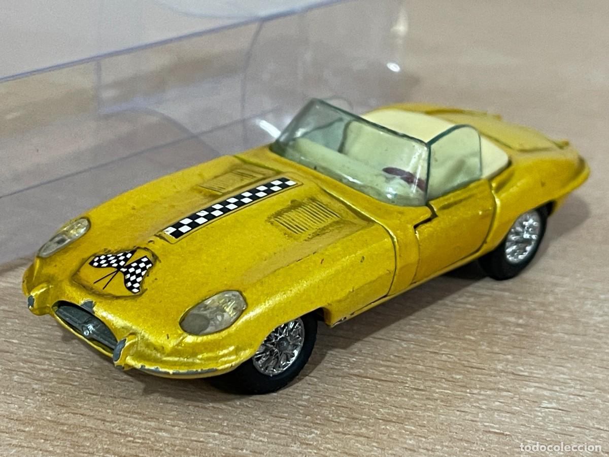 Juguetes antiguos Joal: 99- Miniaturas Joal antiguo coche JAGUAR amarillo descapotable 1:43 die-cast Made in Spain a&ntilde;os 70