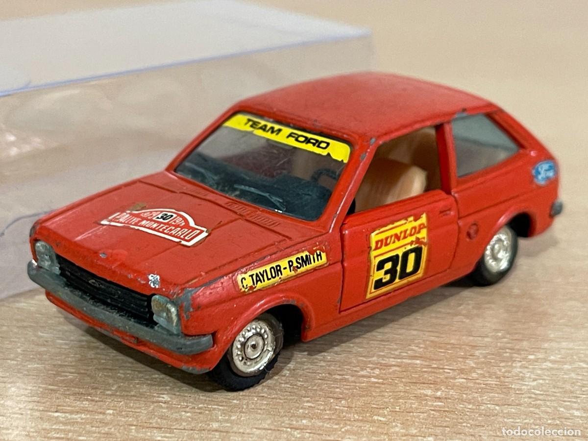 Juguetes antiguos Joal: 112- Miniaturas Joal antiguo coche FORD FIESTA Rally rojo N&ordm; 129 1:43 Made in Spain die-cast a&ntilde;os 70