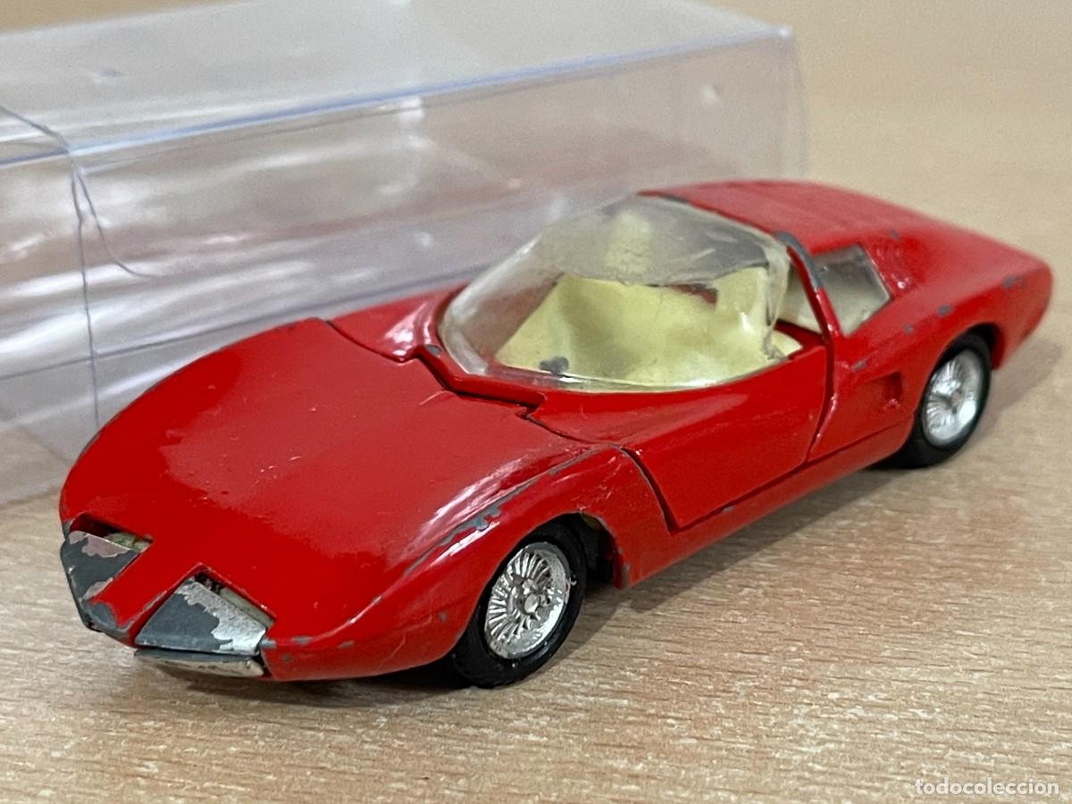 Juguetes antiguos Joal: 118- Miniaturas Joal antiguo coche MONZA GT rojo die-cast metal car 1:43 Made in Spain a&ntilde;os 70