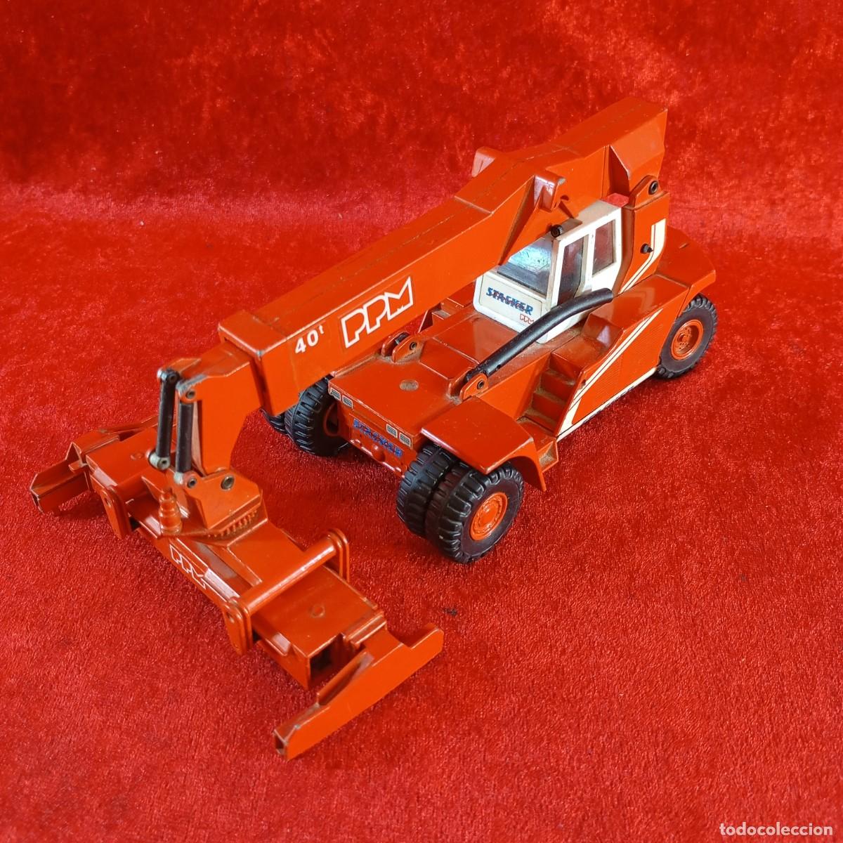 Juguetes antiguos Joal: GR&Uacute;A PORTACONTENEDORES MINIATURA PPM - VINTAGE - MARCA JOAL - ESCALA 1:50 - 80'S-90'S - 05