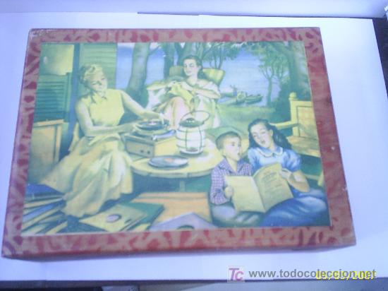 Juguetes antiguos y Juegos de colecci&oacute;n: Maleta de colegio de madera