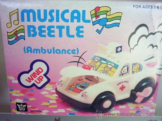 Brinquedos antigos e Jogos de cole&ccedil;&atilde;o: COCHE ESCARABAJO AMBULANCIA A RESORTE O CUERDA A&Ntilde;OS 80 A ESTRENAR*