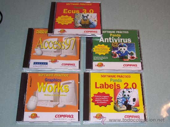Giocattoli antichi e Giochi di collezione: LOTE COMPUESTO POR 5 CD-ROM DE SOFTWARE PRACTICO A&Ntilde;O 1998