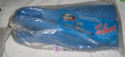Juguetes antiguos y juegos de colecci&oacute;n: ANTIGUAS ALETAS PARA BUCEAR DE GOMA