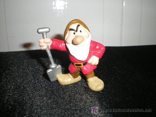Juguetes antiguos y Juegos de colecci&oacute;n: enanito Blancanieves de goma ver fotos