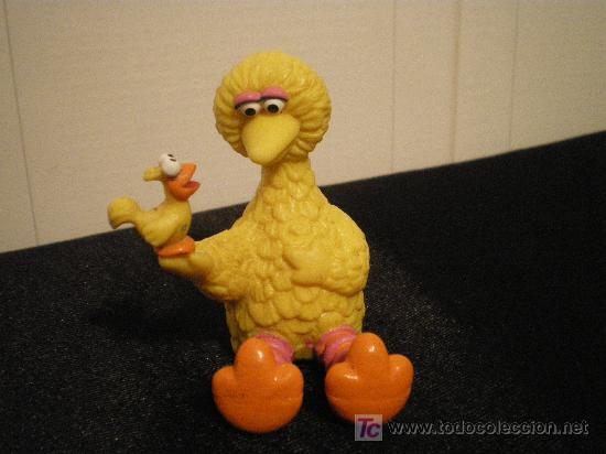 Juguetes antiguos y Juegos de colecci&oacute;n: personaje Barrio sesamo de goma ver fotos
