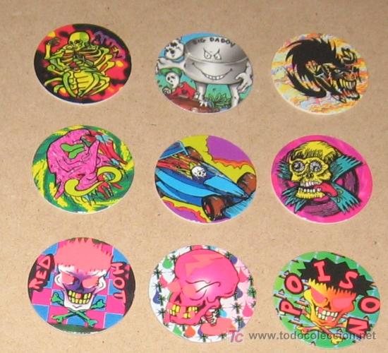 Brinquedos antigos e Jogos de cole&ccedil;&atilde;o: lote variado de tazos caps pogs australianos y americanos VPA